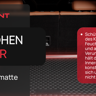 3D Element Kofferraumwanne für  OPEL Zafira, 2012->, Minivan (geteilte Rückbank ) Schwarz