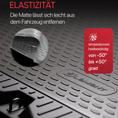 3D Element Kofferraumwanne für  VW Passat CC 02/2009-2017, coupe Schwarz