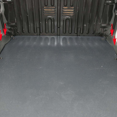 Laderaum Boden für Citroen Berlingo / Peugeot Partner III lang / Combo E Schwarz