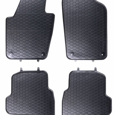 Gummi Fußmatten Geyer Hosaja für Volkswagen VW Polo V / Skoda Fabia III / Seat Ibiza IV