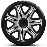 Radzierblenden Nascar Silver-Black