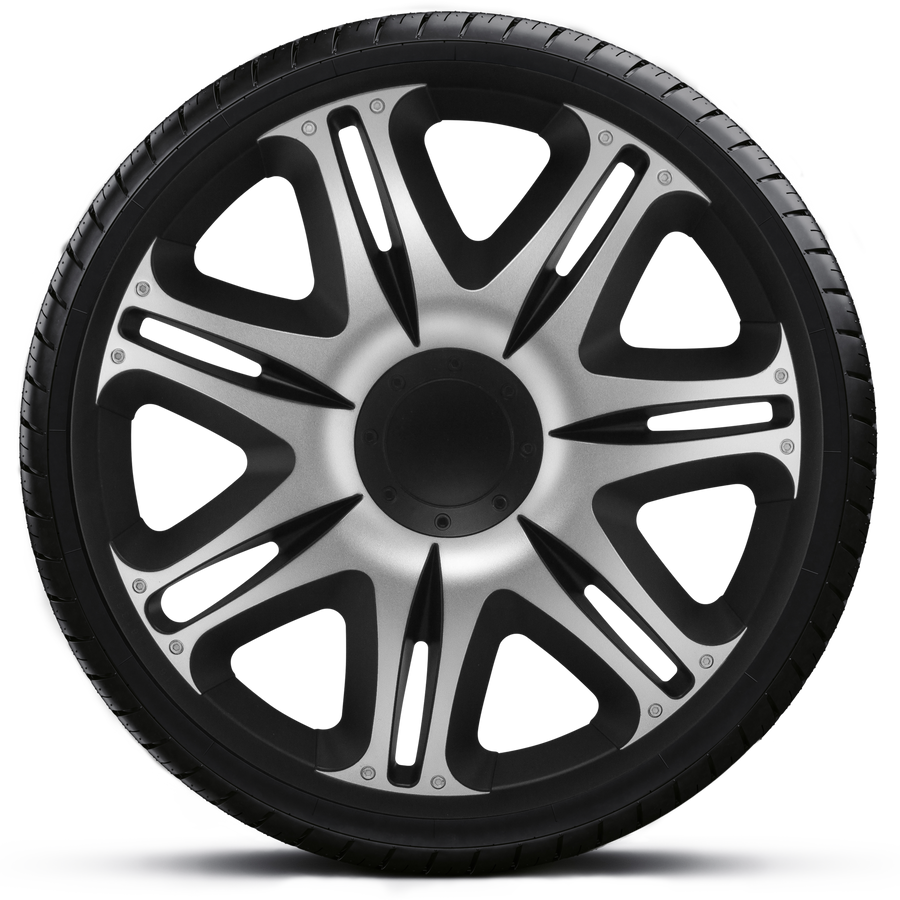 Radzierblenden Nascar Silver-Black