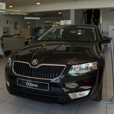 Ladekantenschutz für Skoda Octavia III Silber Matt