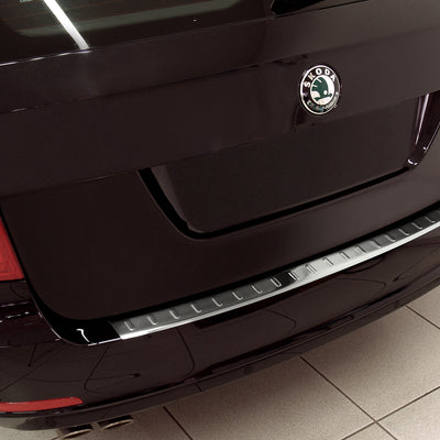 Ladekantenschutz für Skoda Superb II Kombi Silber Matt