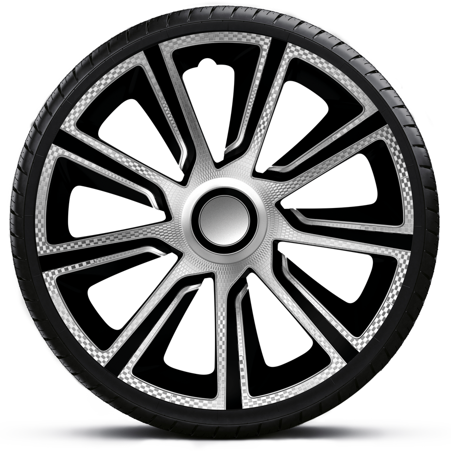 Radzierblenden Veron Carbon Silver Black