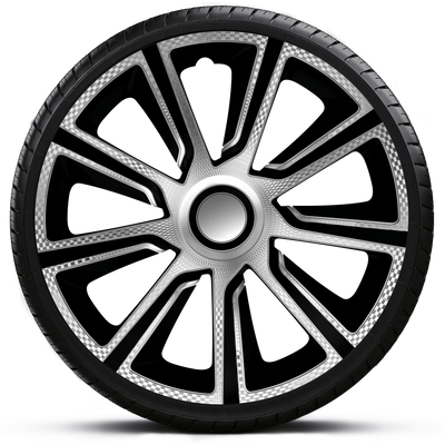 Radzierblenden Veron Carbon Silver Black
